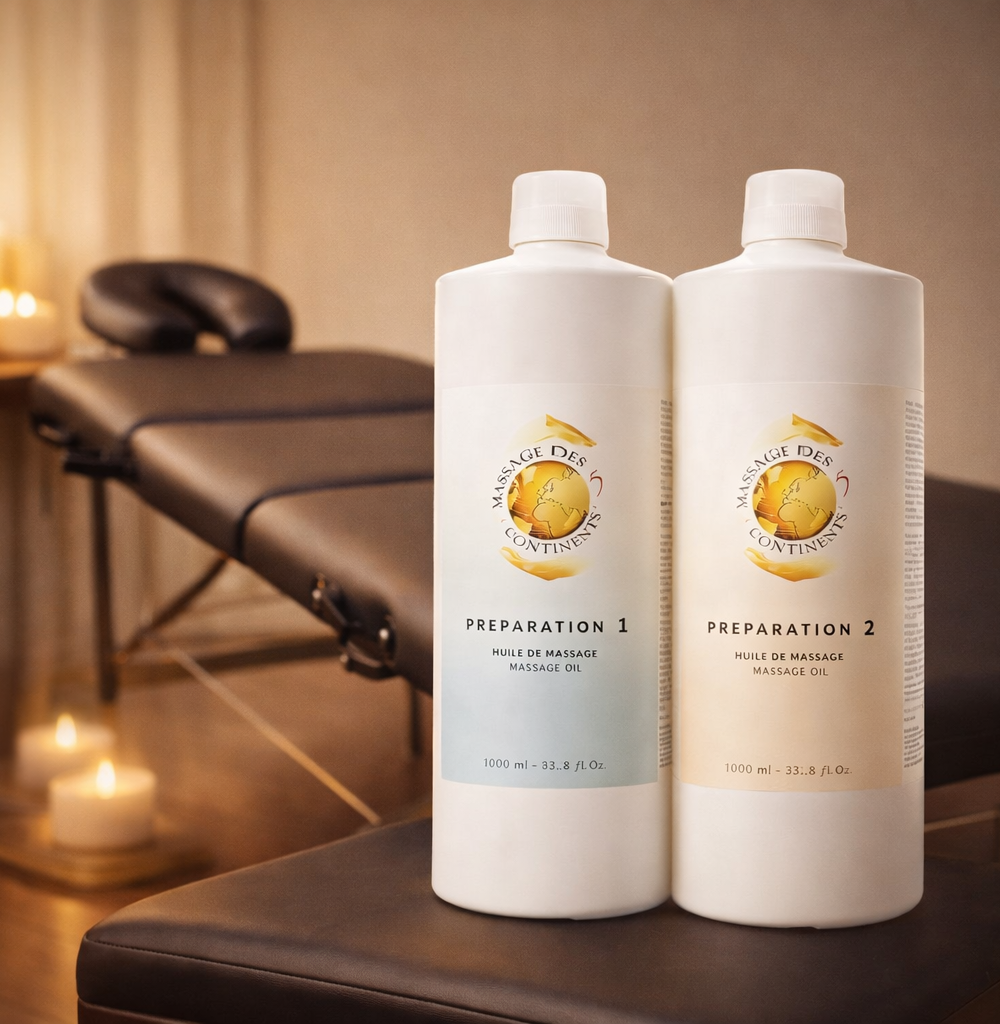 Pack Huiles 1L + Table de massage (279€+42€)